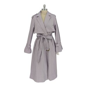 01438 Snidel A Line Trench Coat Purple size Medium preppy spring classic boho